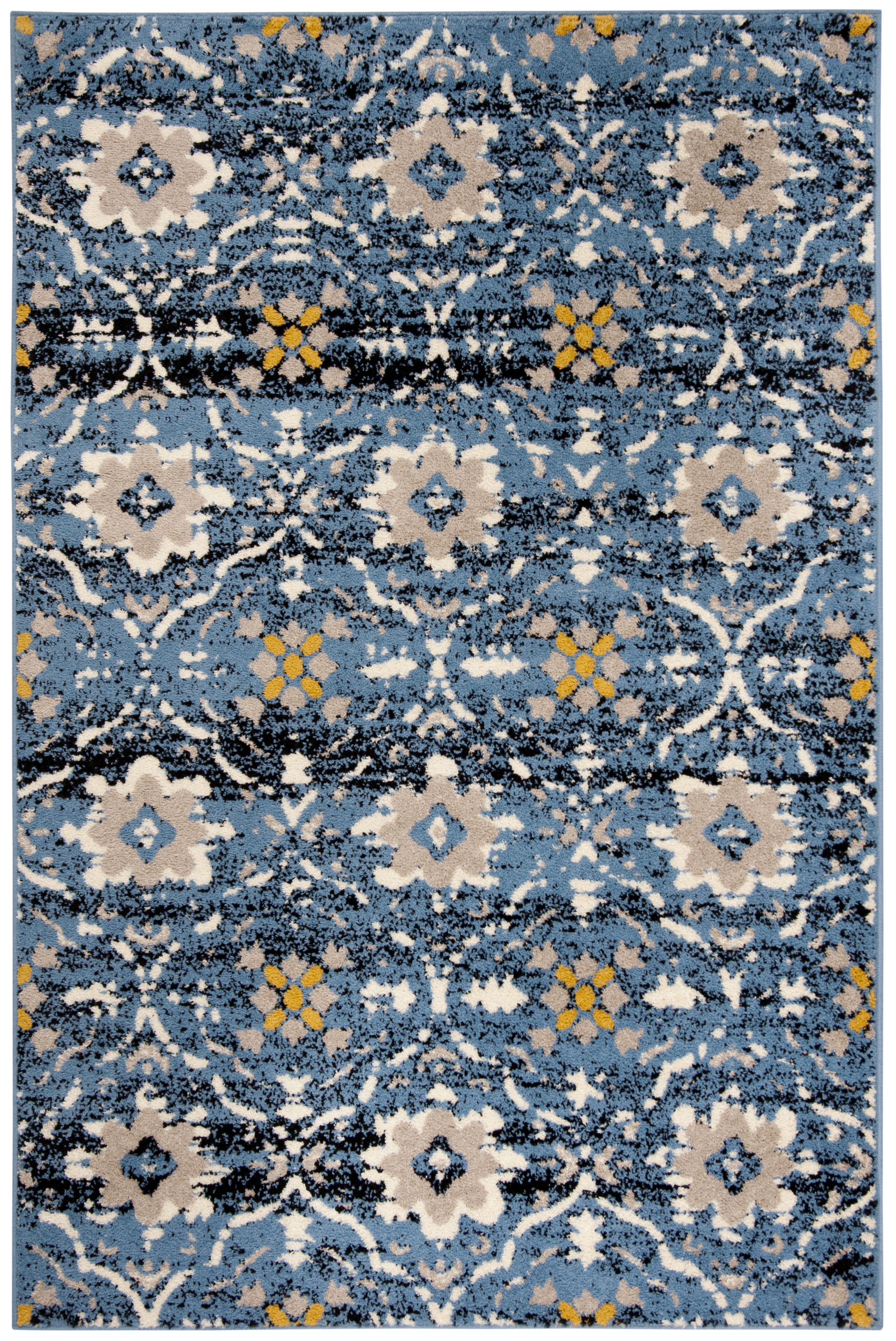 Arlo Home Woven Area Rug, AMS113M, Blue/Cream,  5' 1" X 7' 6" - Image 0