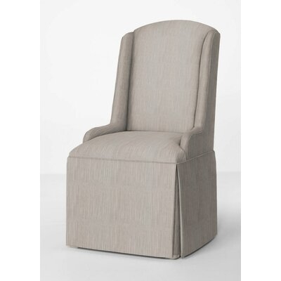 Avignon Petite Upholstered Wing Back Skirted Arm Chair - Image 0
