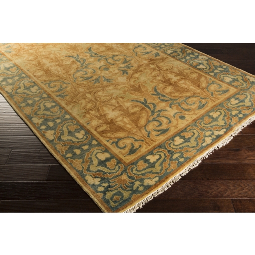Hillcrest Brown Indoor 5'6" x 8'6" Handmade Rug - Image 1
