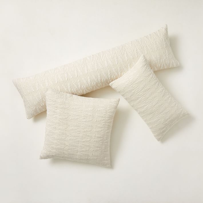 Mariposa Pillow Cover, 12"x21", White - Image 4