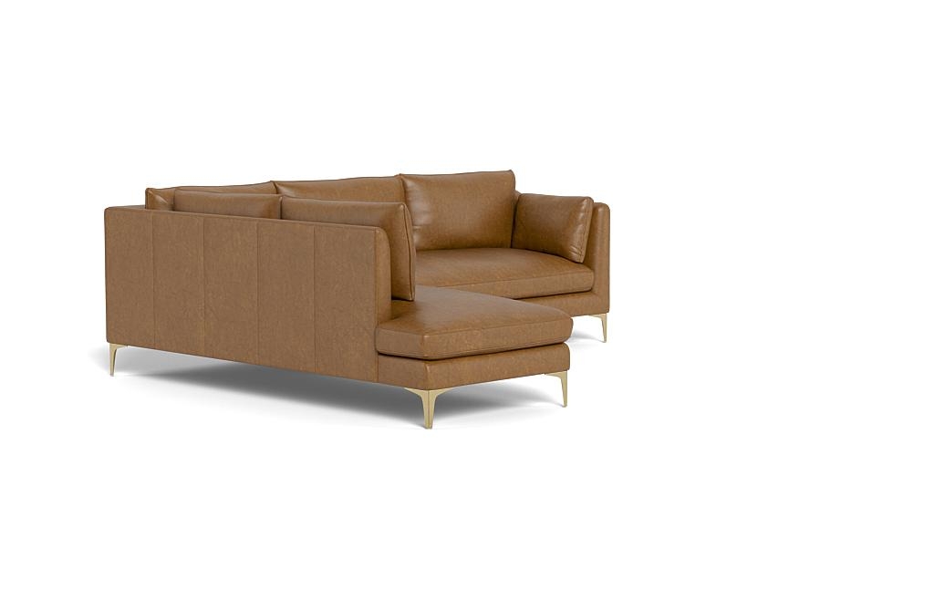 Caitlin Leather 3-Seat Left Bumper Sectional by The EverygirlÃ?Â® - Image 1