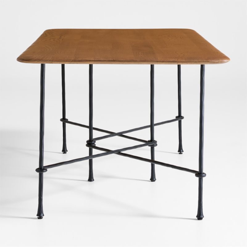 Brussels 88" Solid Oak Wood Dining Table - Image 5