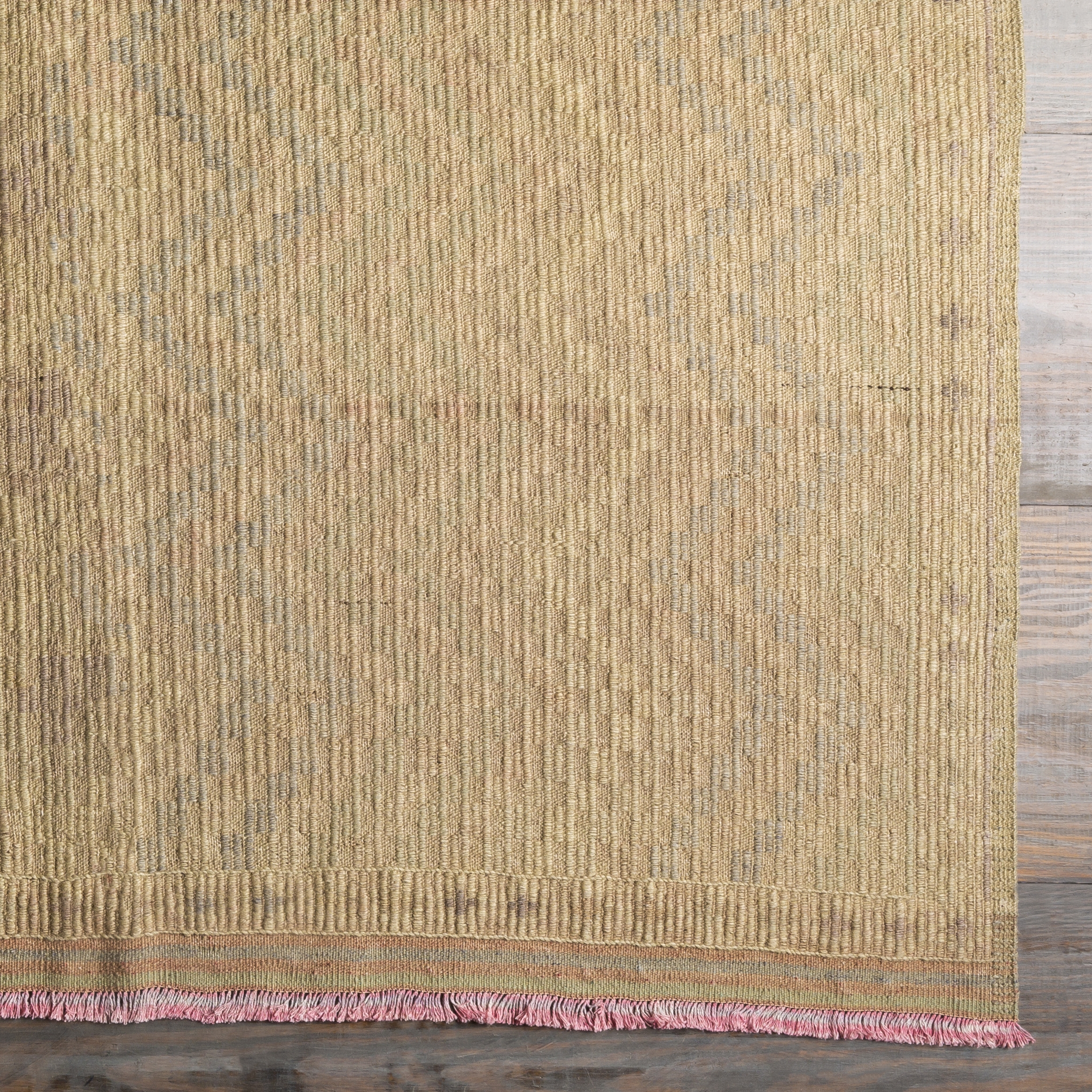 Antique One of a Kind Beige Indoor 4'11" x 8'6" Handmade Rug - Image 1