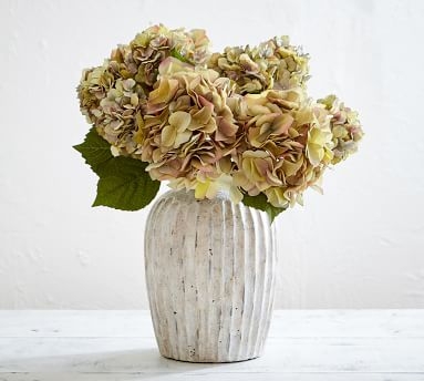 Faux Hydrangea Bouquet, Green Multi - Image 3
