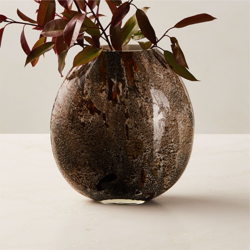 Alborz Brown Glass Vase - Image 1