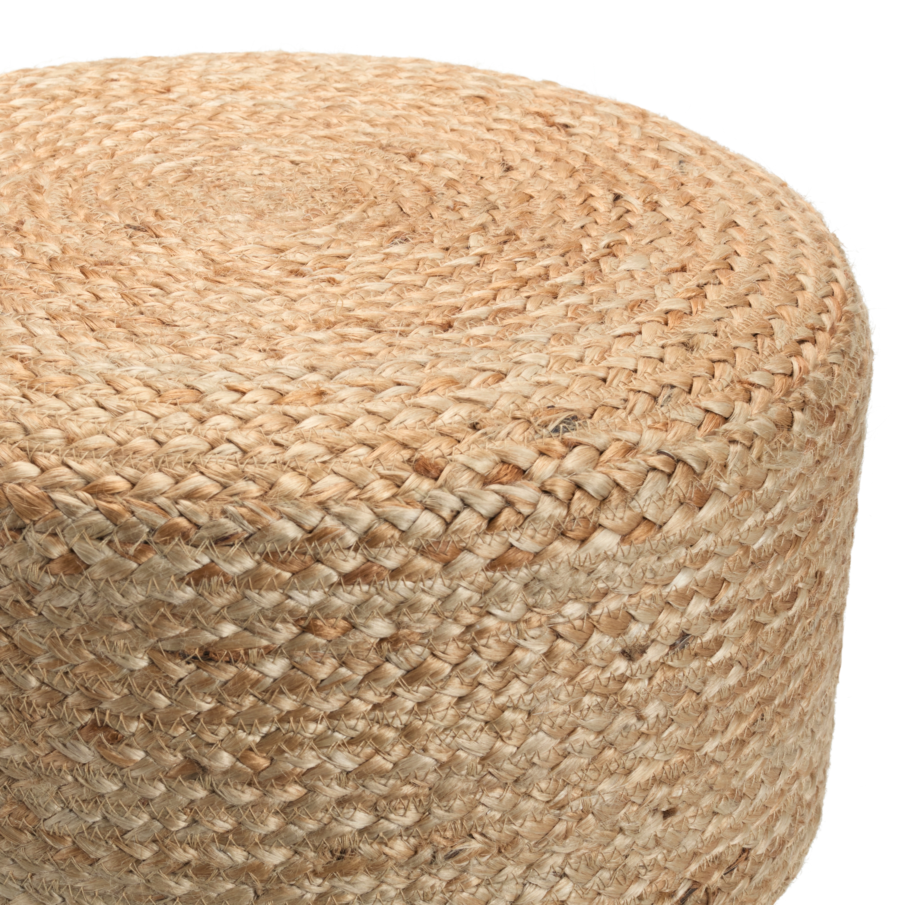 Thora Brown Jute Stool - Image 1