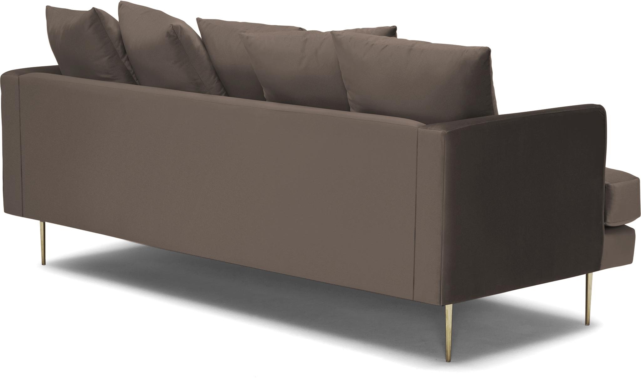 Brown Aime Mid Century Modern Sofa - Dawson Brindle - Image 3