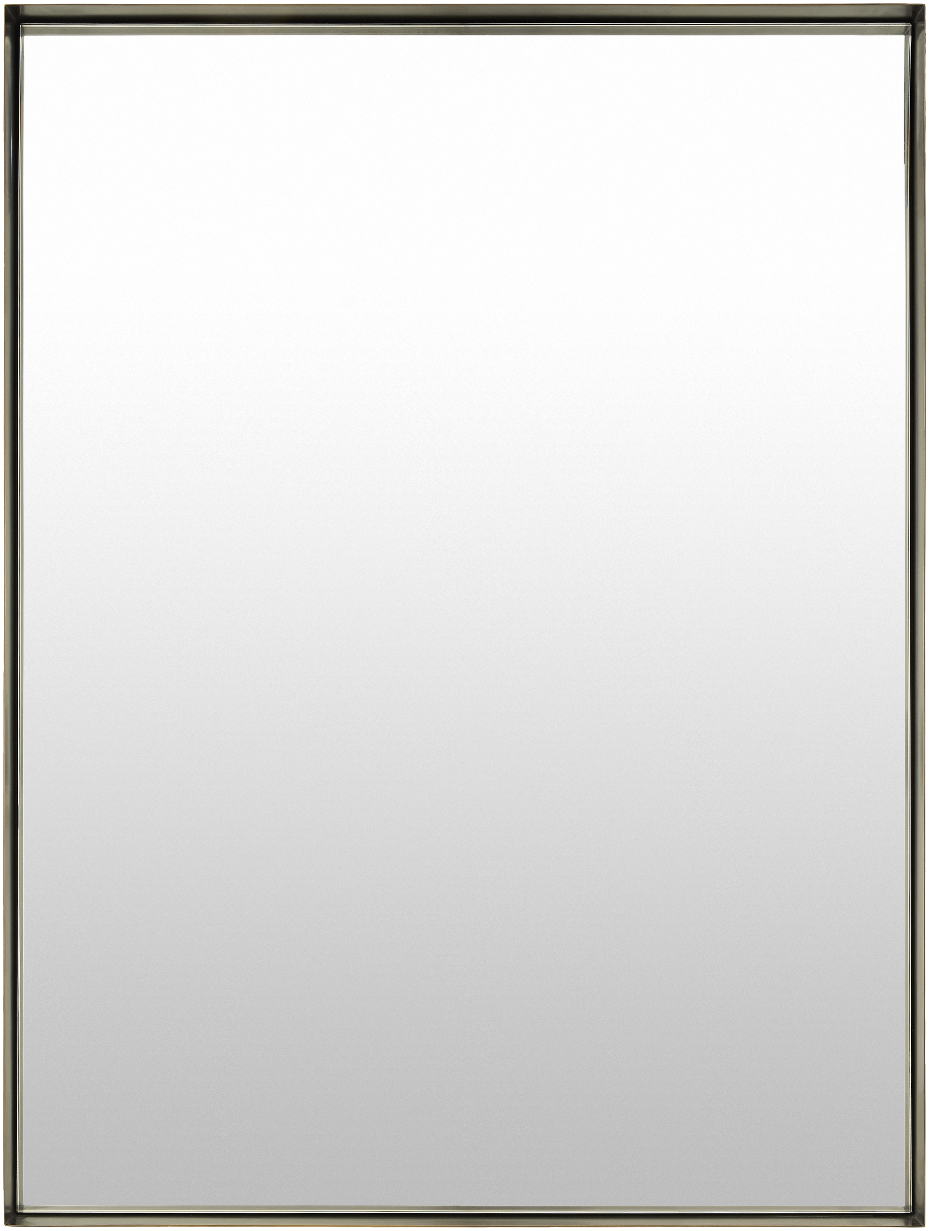 Amvria Black 40"H x 30"W x 2"D Accent Mirror - Image 0