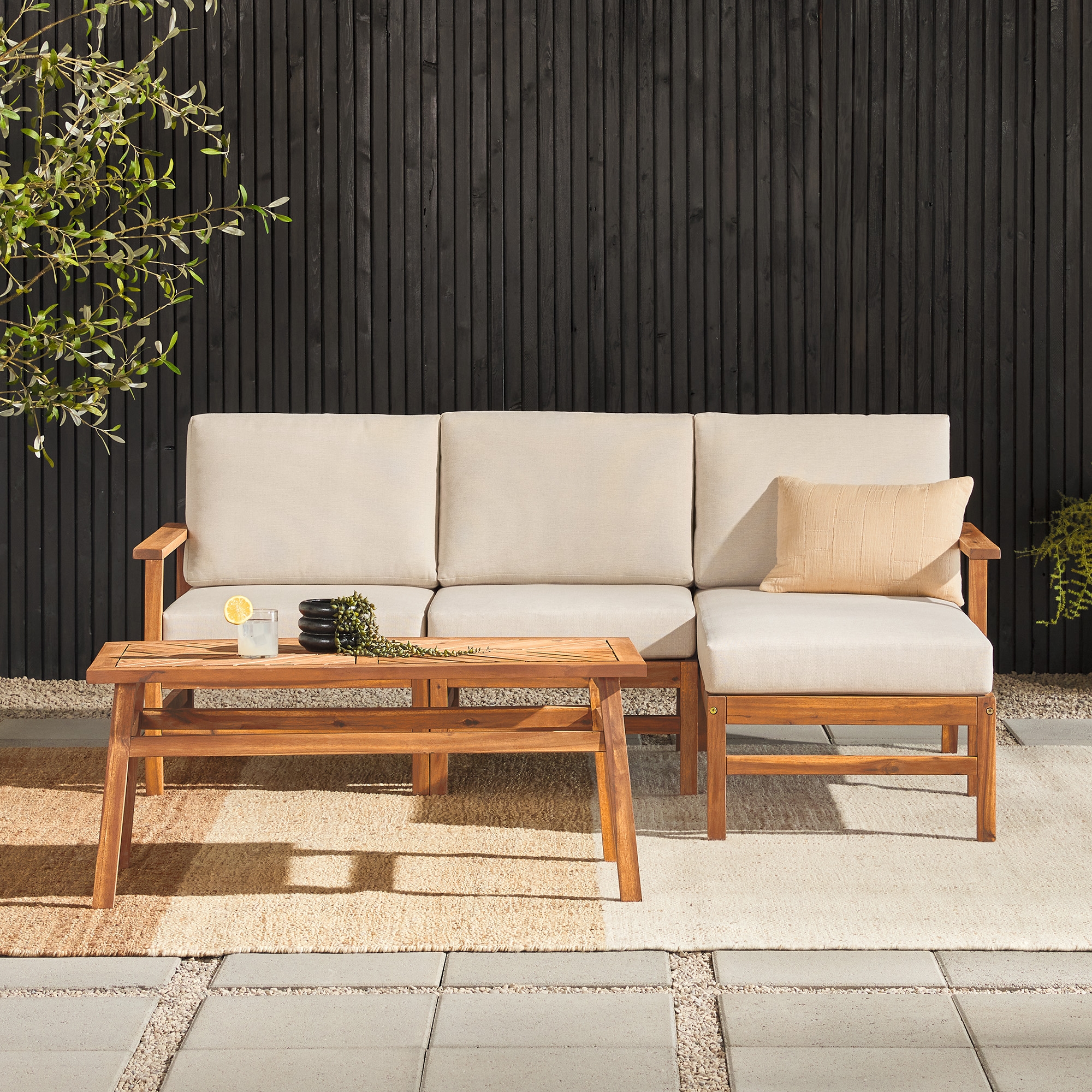 Vincent 4 Piece Sectional - Brown - Image 1