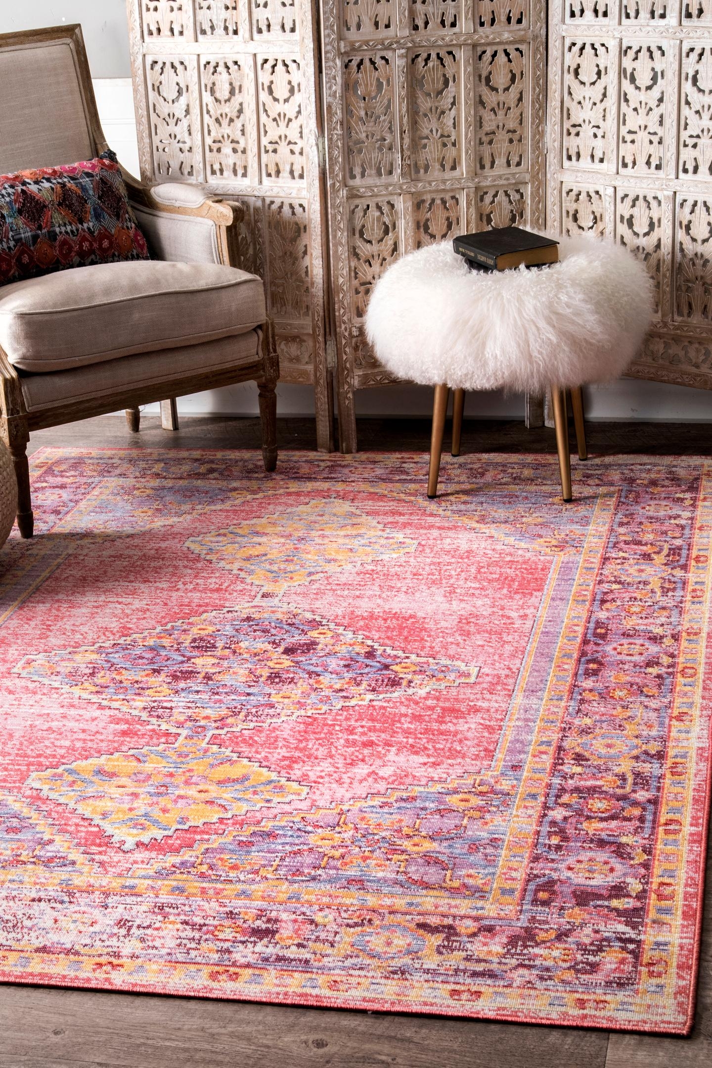 Vintage Jenice Rug Area Rug - Image 1