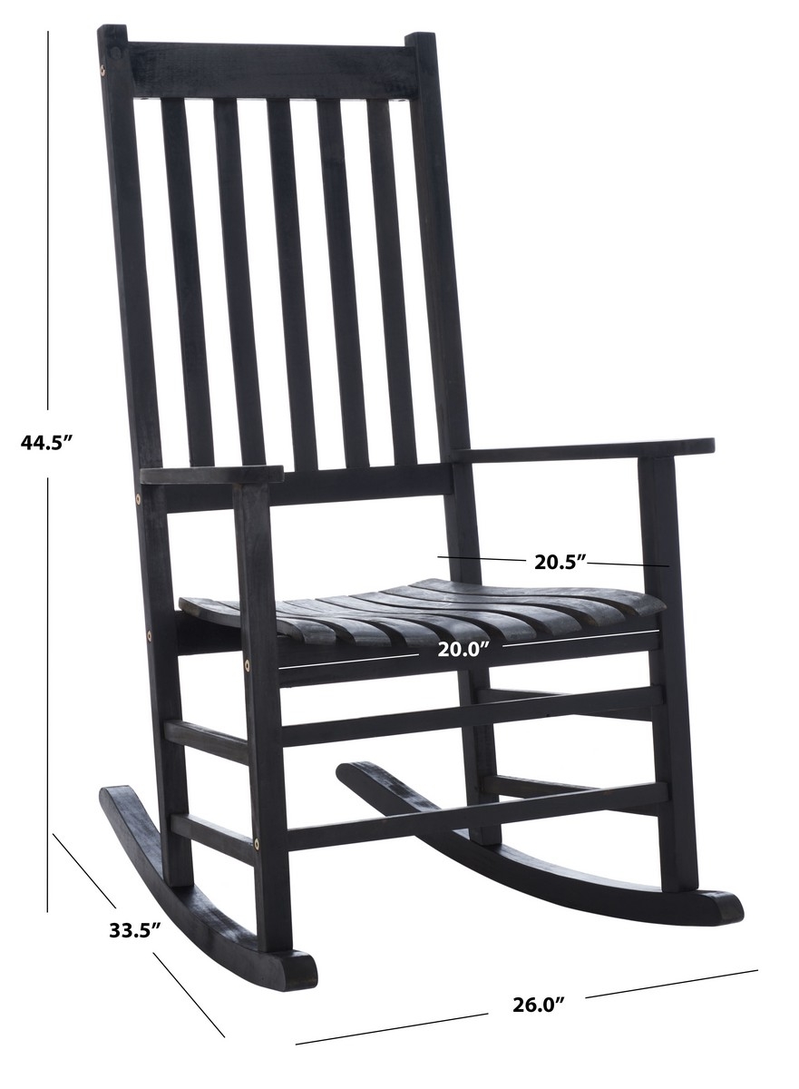 Shasta Rocking Chair - Black - Safavieh - Image 8