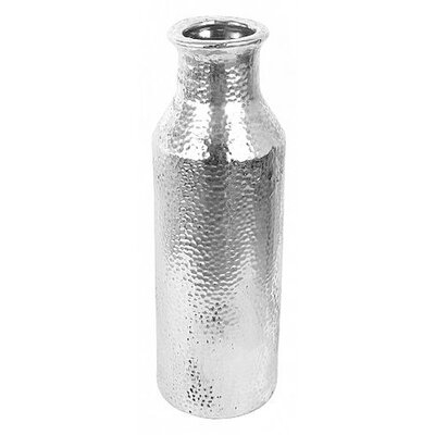 Silver Bottle Shaped Vase - Image 0
