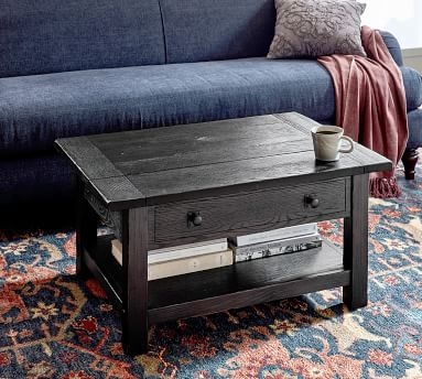 Benchwright Lift-Top Coffee Table, Blackened Oak, 36"L - Image 3