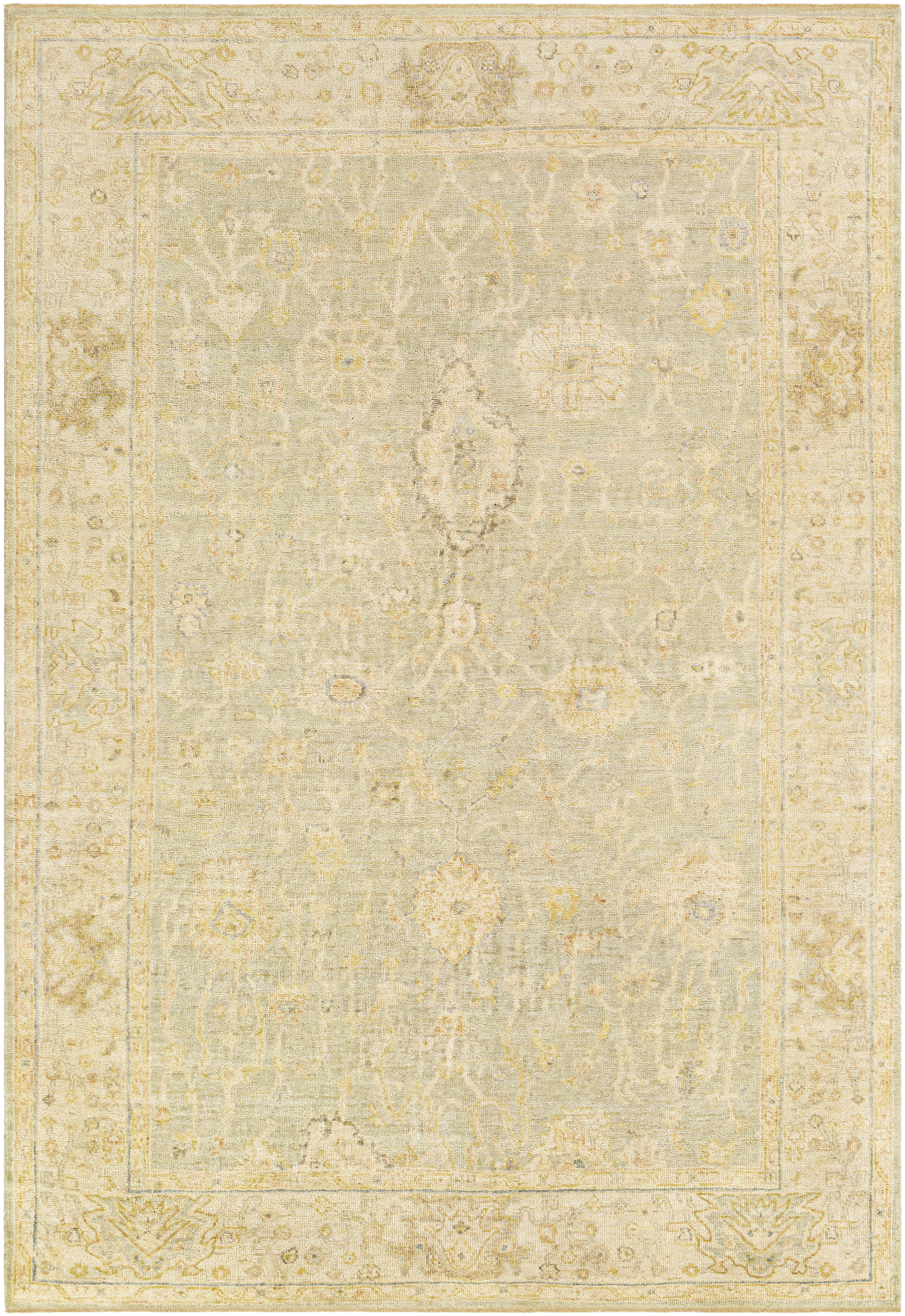 Normandy Beige Indoor 6' x 9' Handmade Rug - Image 0