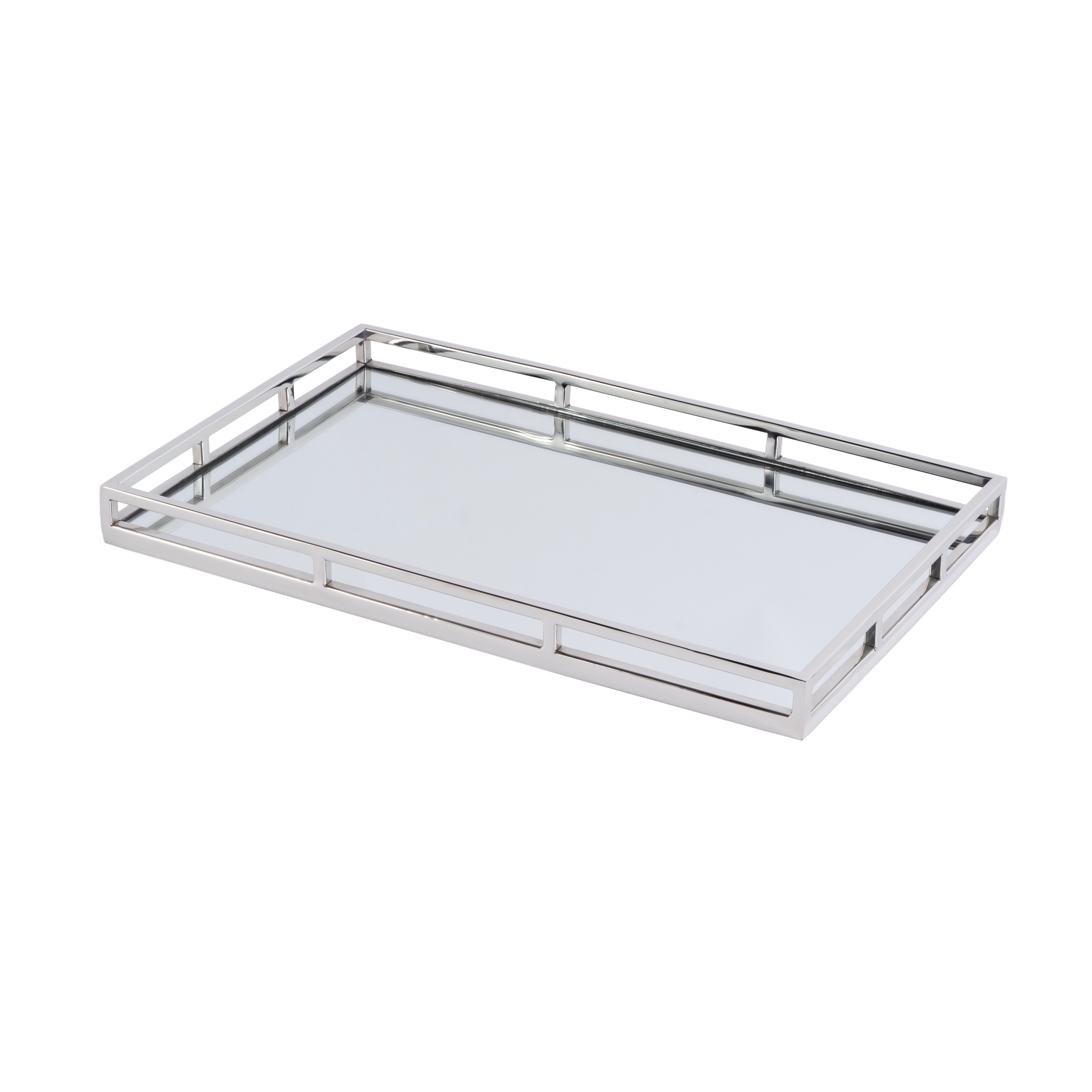 Winona Polished Silver Serving Tray - Image 0