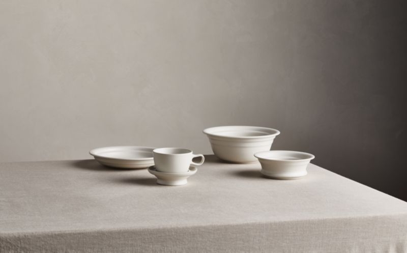 Jamesware White Stoneware 5-Piece Place Setting - Image 3