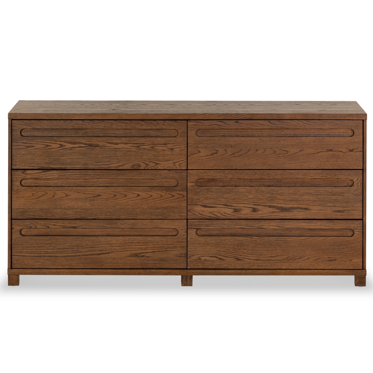 Tobiette 6 Drawer Wood Dresser - Medium Oak - Image 0