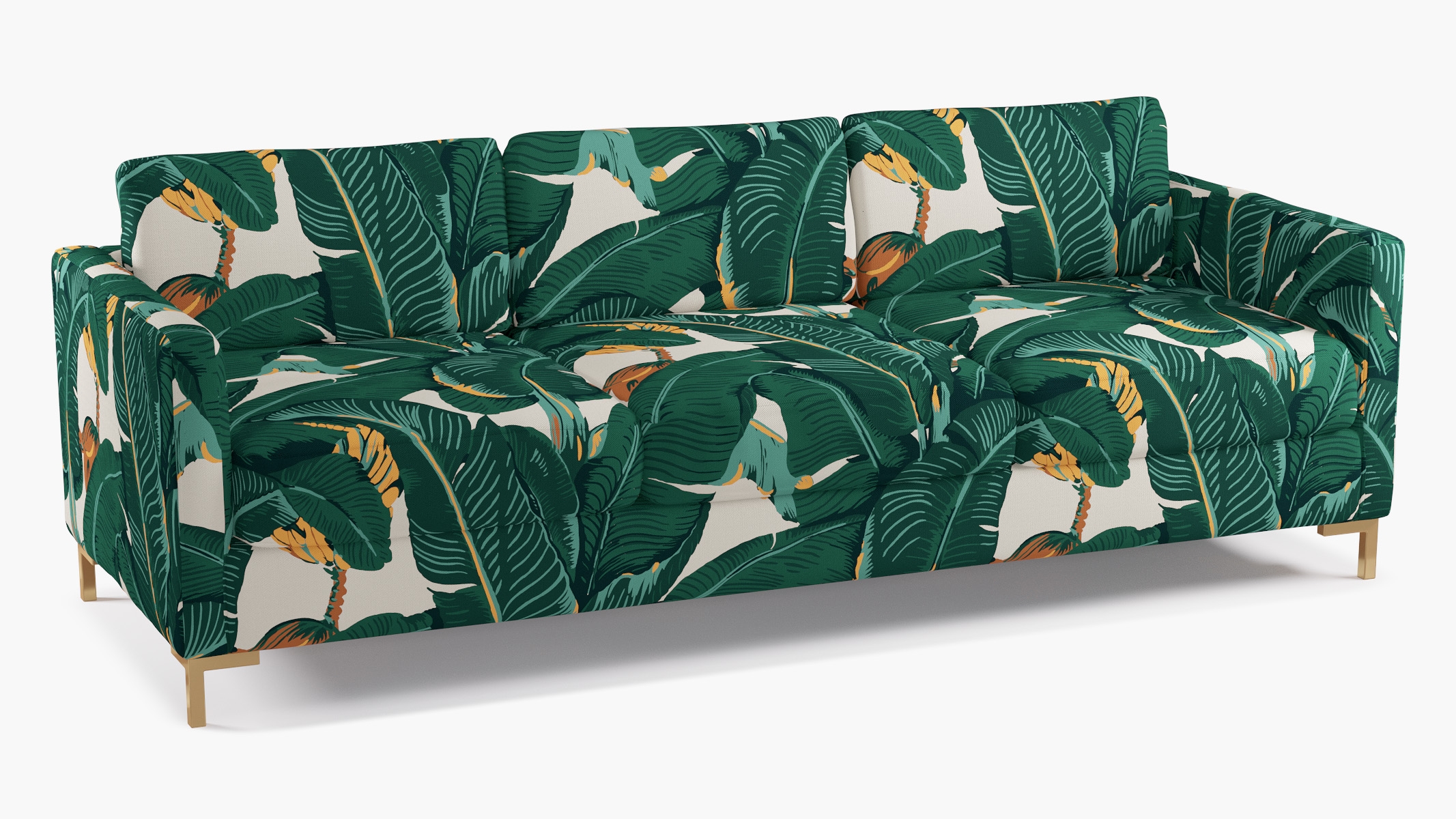 Modern Sofa, Martinique®®, Brass L Leg - Image 1