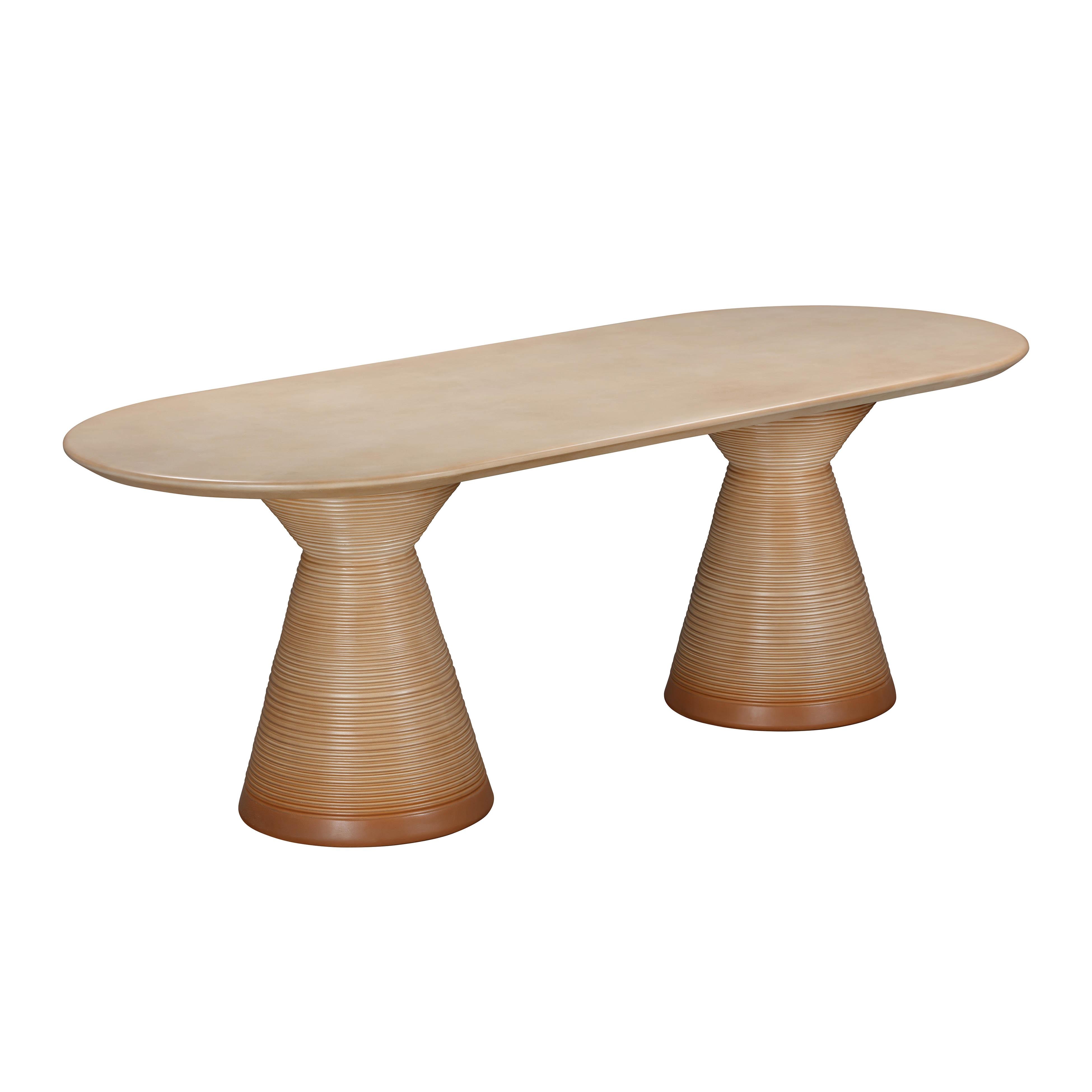 Fassa Terracotta Oval Indoor / Outdoor Dining Table - Image 0