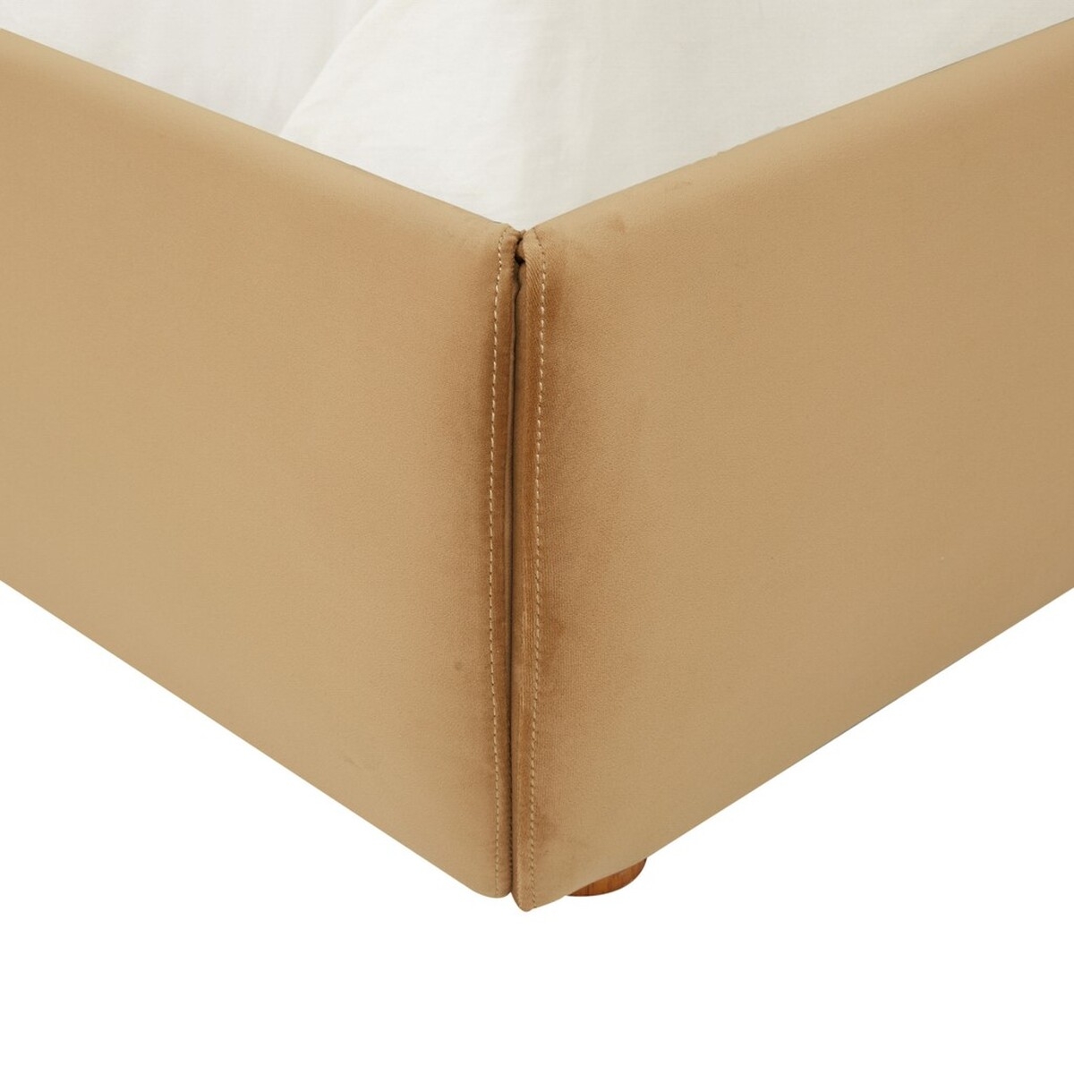 Callahan Boucle Bed - Light Brown / Walnut - Image 3