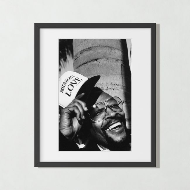 'Marvin Gaye in West Hollywood' Photographic Print in Black Frame 21"x25" - Image 0