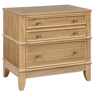 3 - Drawer Solid Wood Nightstand - Image 0