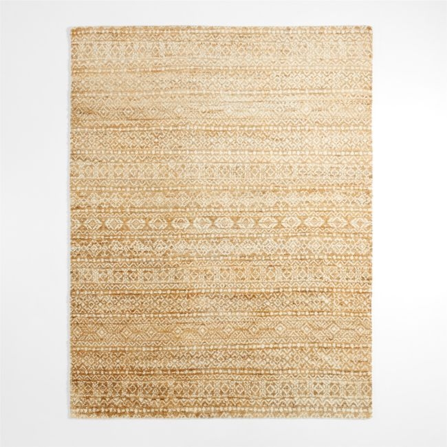 Provence Jute and Wool Hand-Knotted Ivory Area Rug 12'x15' - Image 0