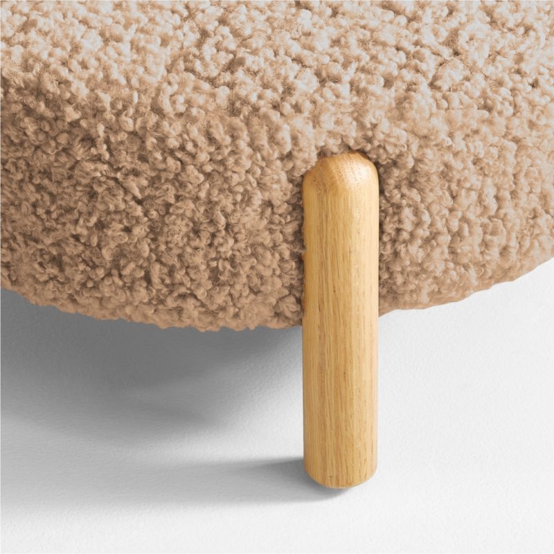 Sherpa Light Brown Bear Kids Play Chair - Image 4