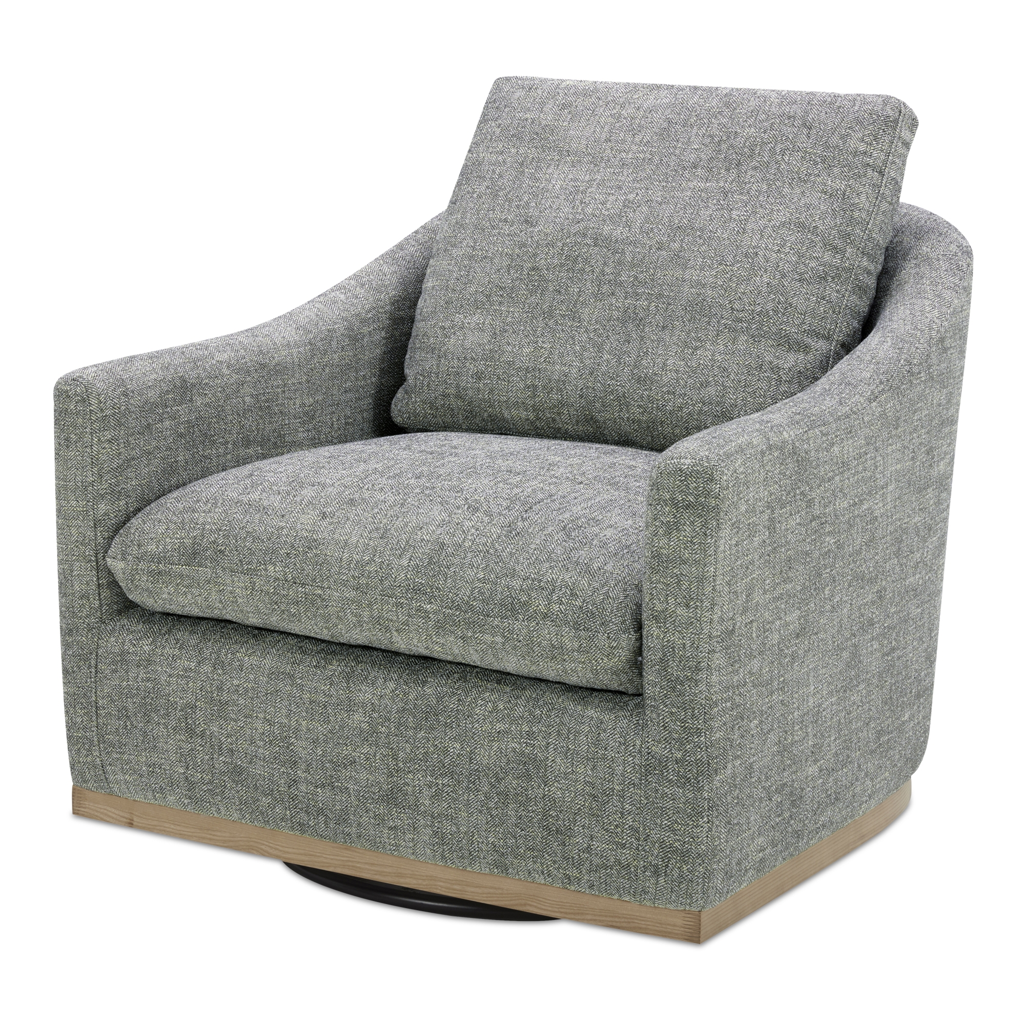 Linden Swivel Chair Slated Moss - Image 1
