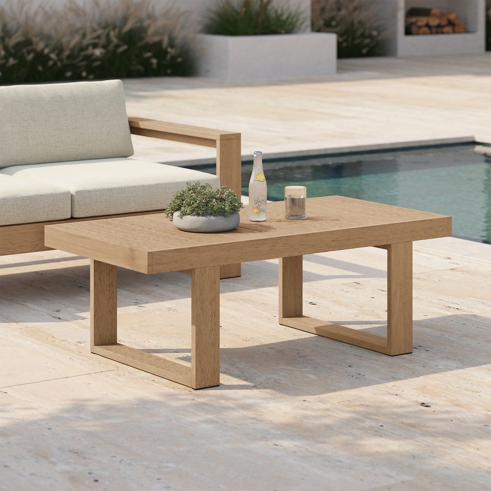 Portside Outdoor 50.5in Coffee Table, Reef - Image 3