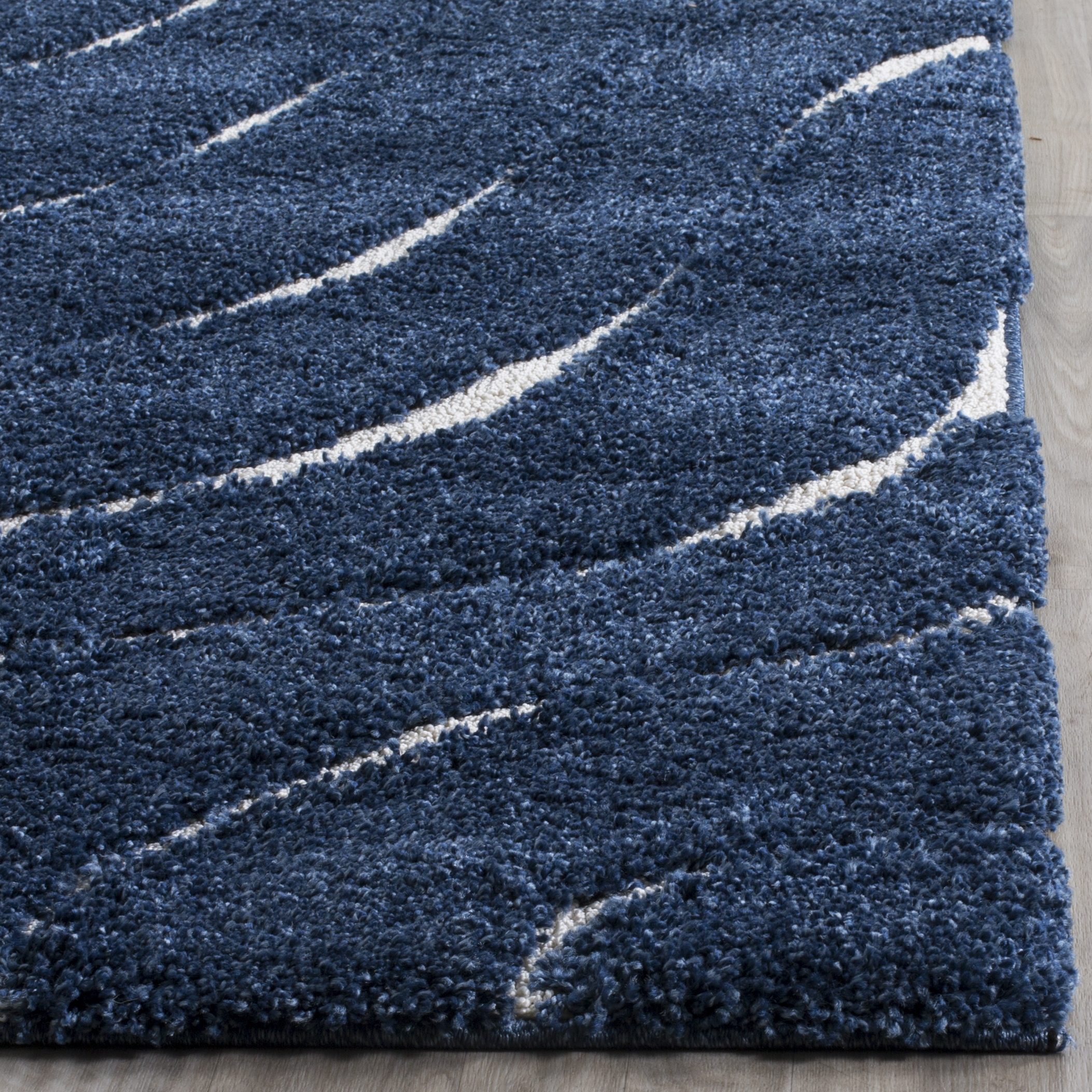 Arlo Home Woven Area Rug, SG472-6511, Dark Blue/Cream,  6' X 9' - Image 2