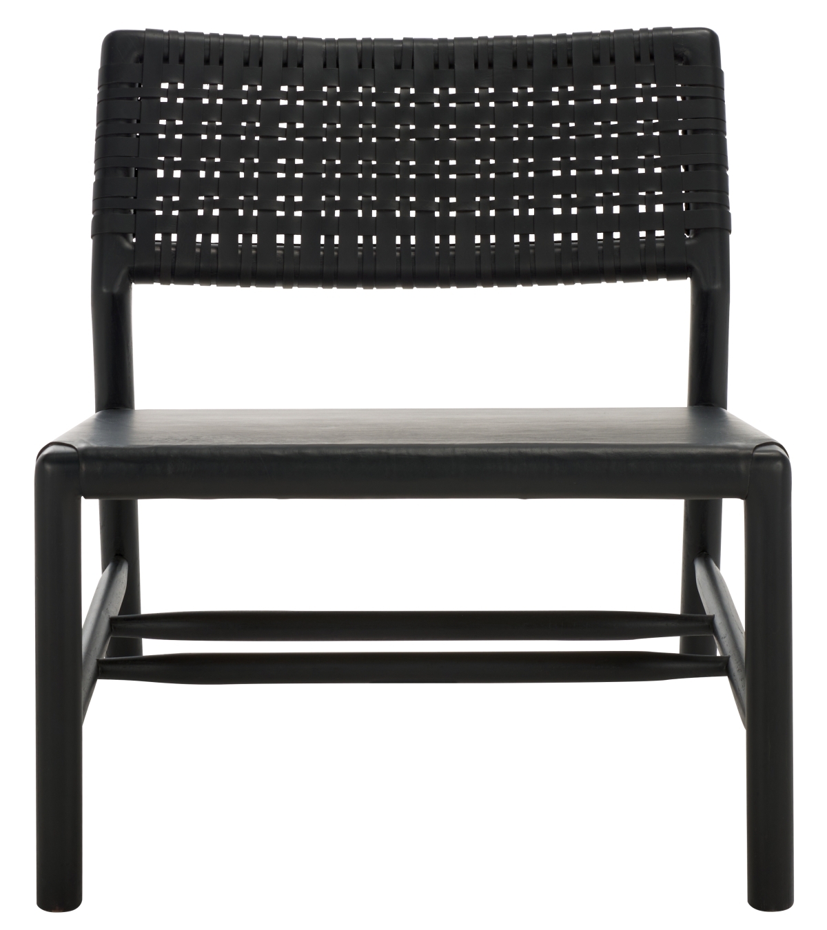 Valdina Woven Leather Acccent - Black / Black - Image 4