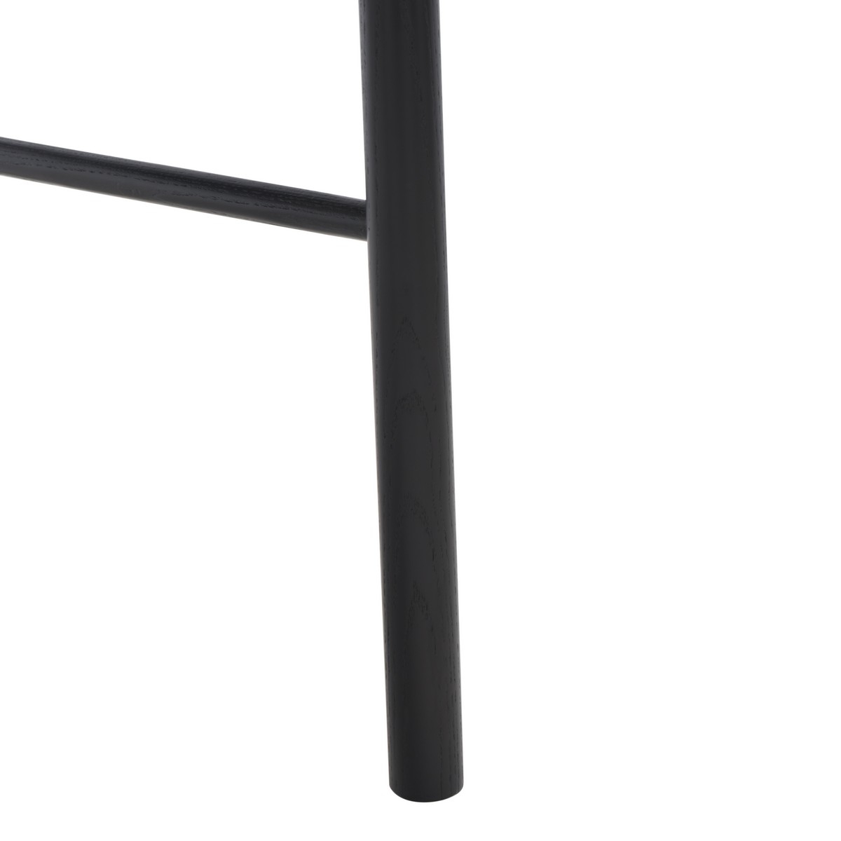 Annmarie Rattan Back Dining Chair - Black/Natural - Image 4