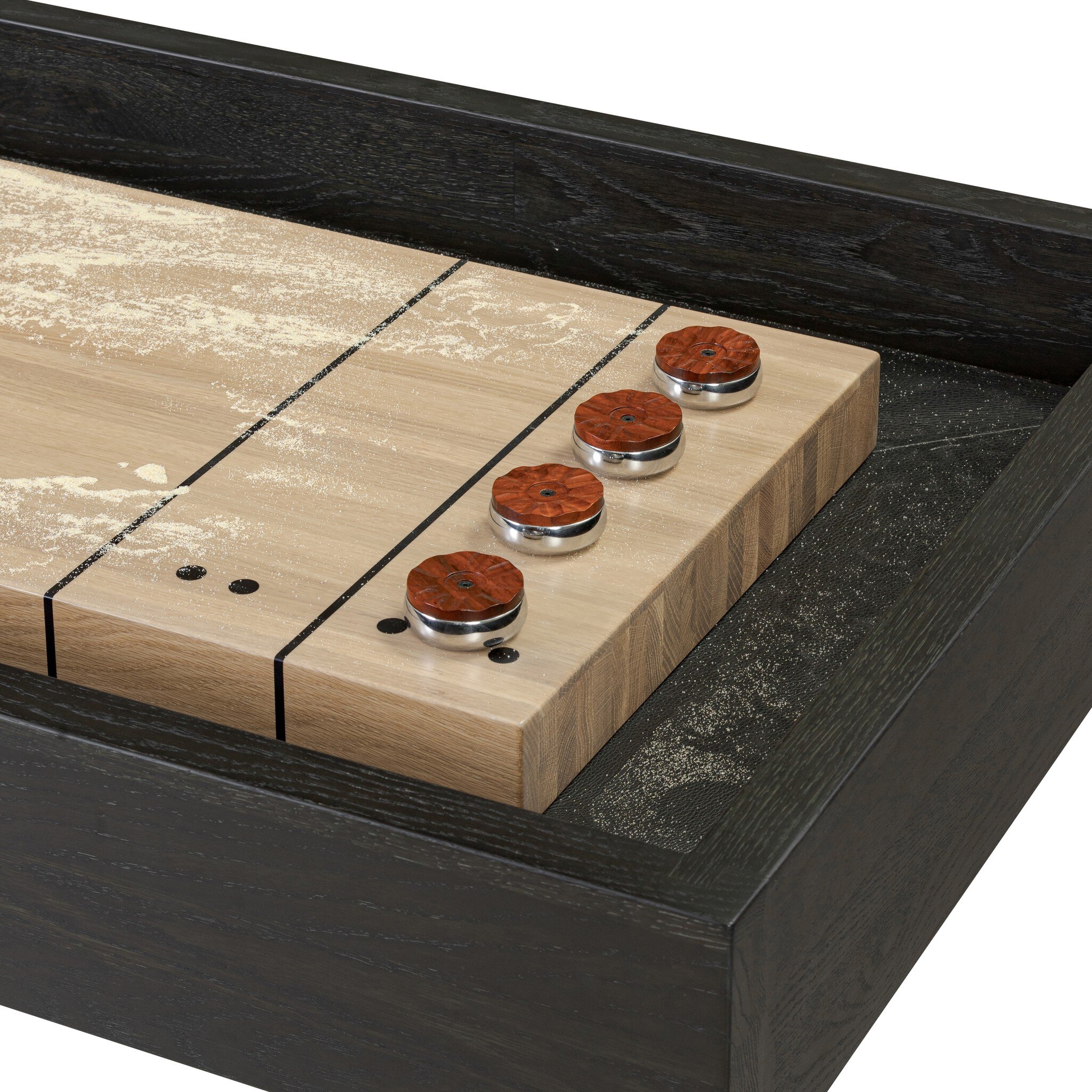 District Eight Large Shuffleboard Table - Ebonized Oak - Image 1