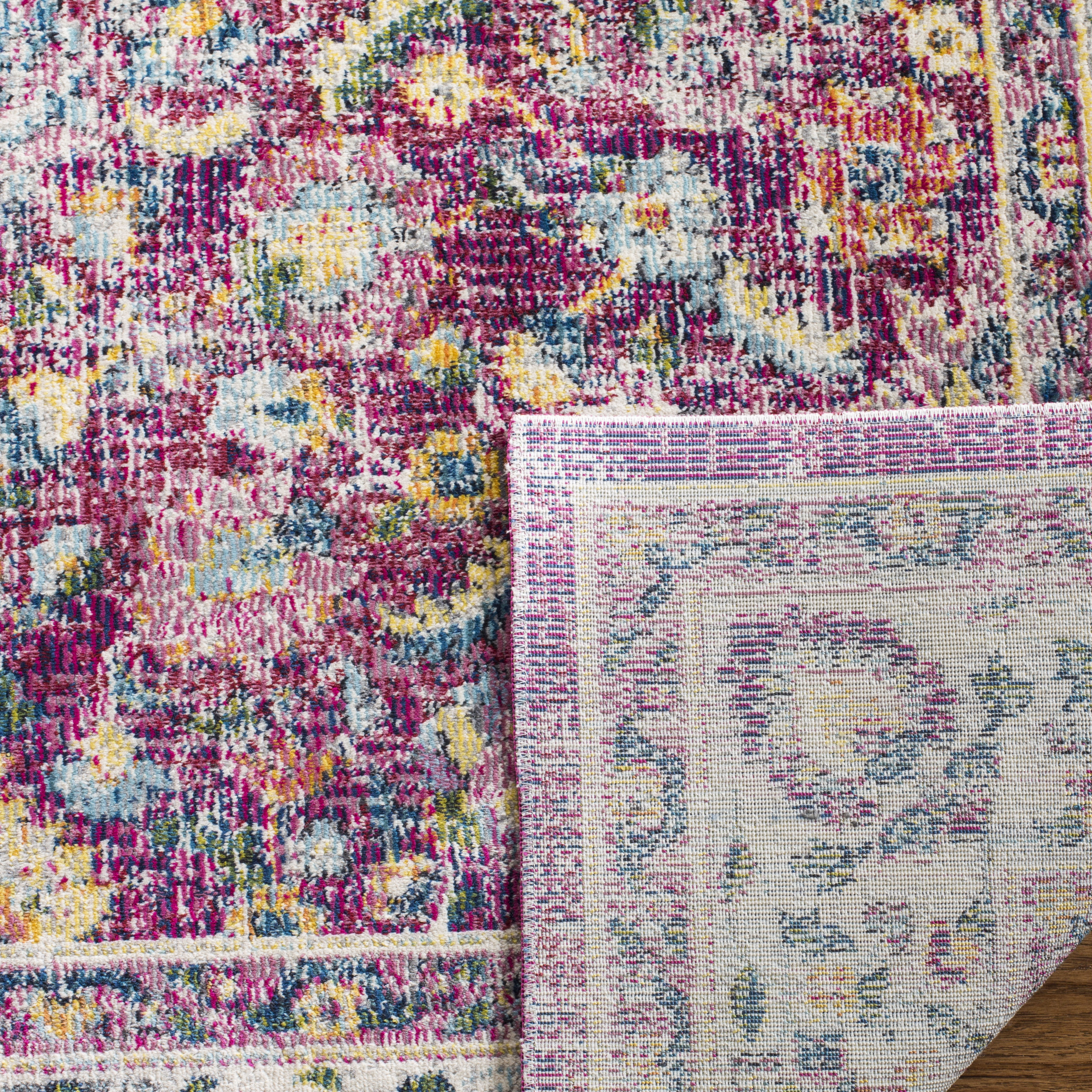 Arlo Home Woven Area Rug, MER196Q, Red/Multi,  9' X 12' - Image 2