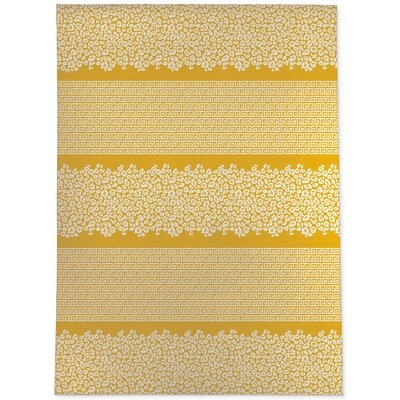 Alfie-George GOLD & WHITE Outdoor Rug By Mercer41 - Image 0