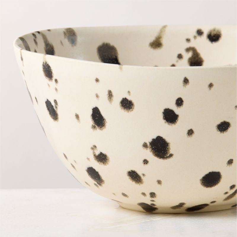 Harper Black and White Splatter Soup Bowl - Image 1