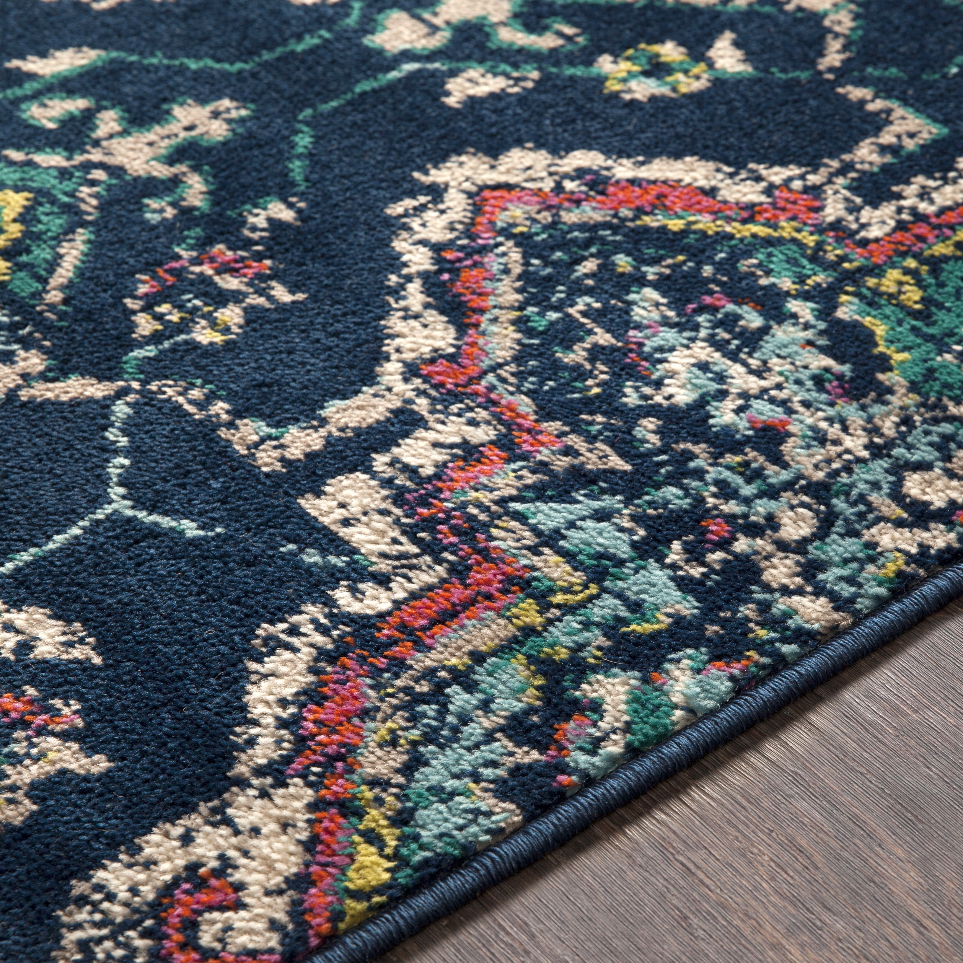 Paramount Blue Indoor 1'10" x 2'11" Machine Woven Rug - Image 3