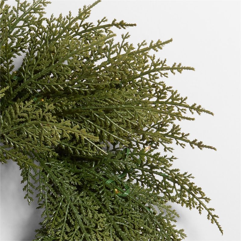 Faux Pre-Lit Hemlock Mini Wreath 14" - Image 3