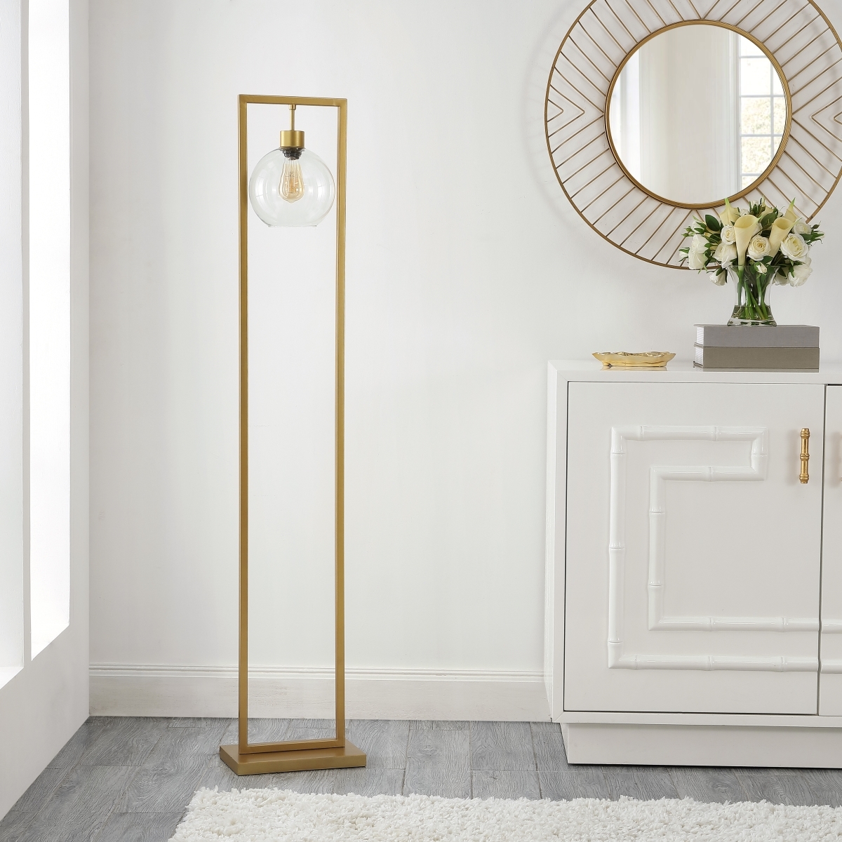 Jalisa 60" Floor Lamp - Gold - Image 3