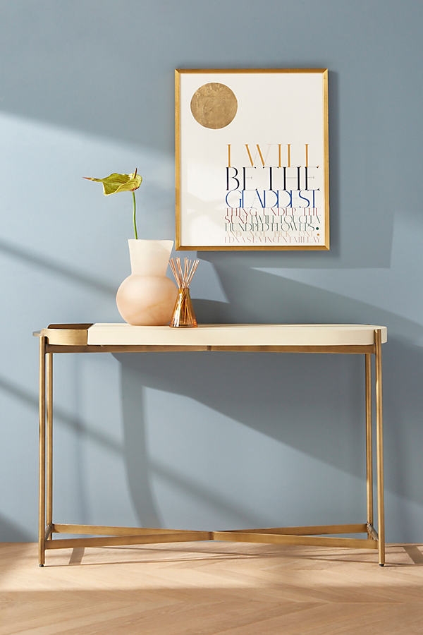 Lynah Console Table By Anthropologie in Beige - Image 0