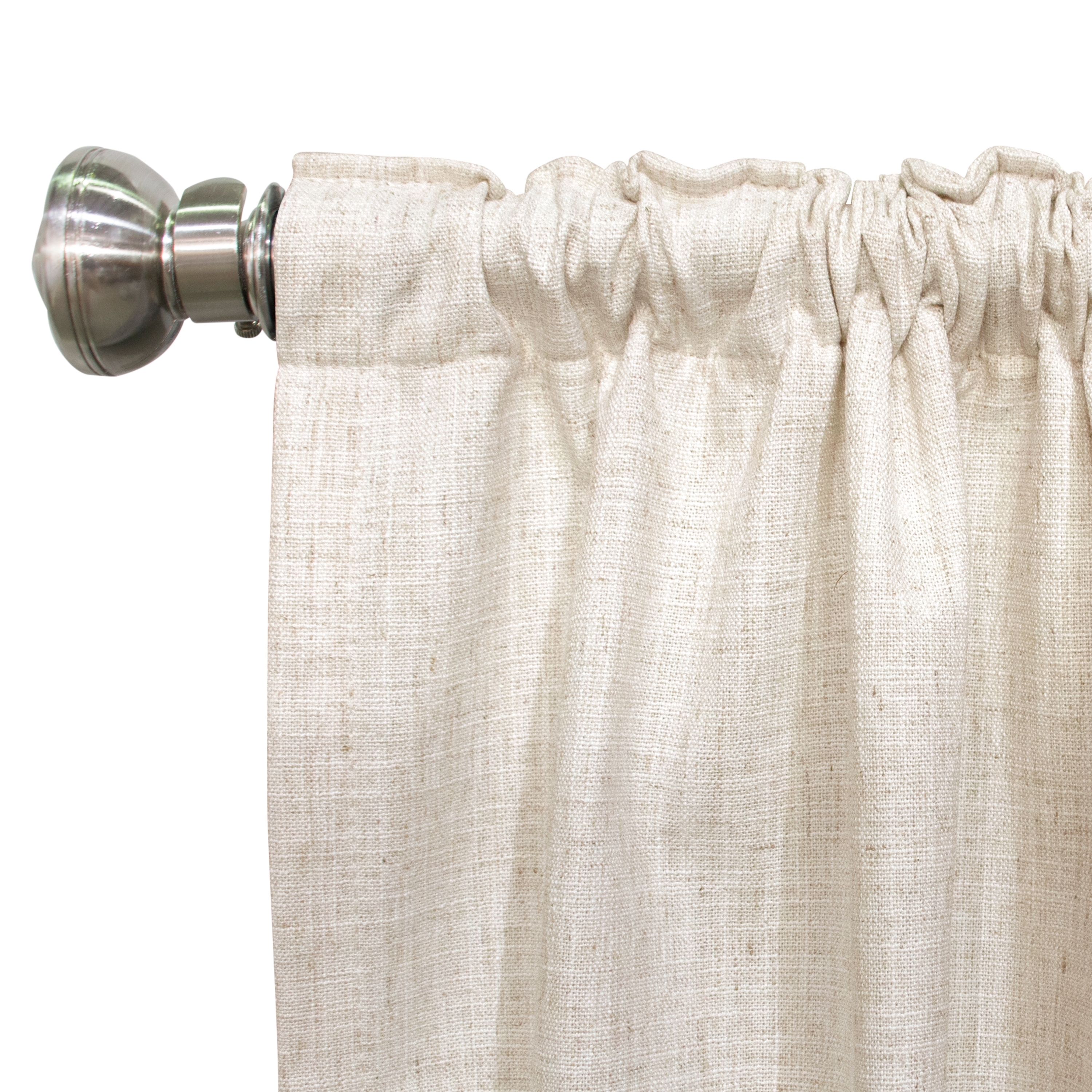 Talc Woven Curtain Panel, 120" x 50" Unlined - Image 3