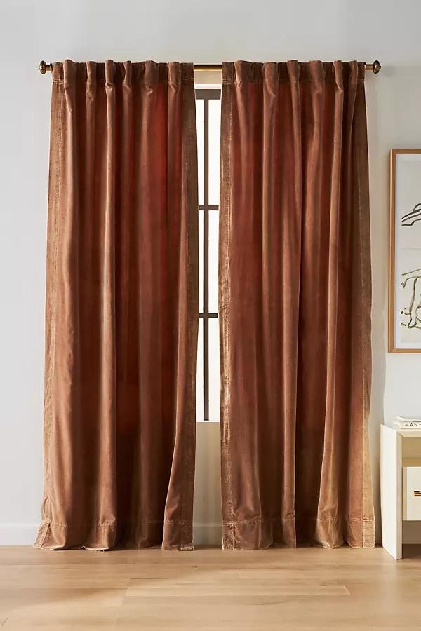 Trova Washed Velvet Curtain - Image 0