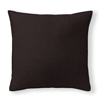Elysees Solid Chocolate Coordinating Euro Pillow Sham - Image 0