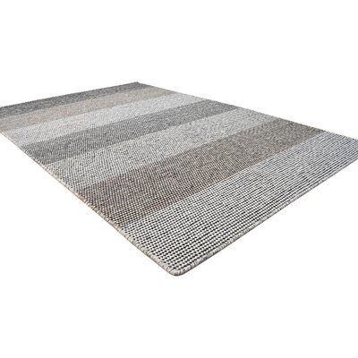 One Of A Kind  Flatweave Modern & Contemporary 5' X 8' Stripe Wool  Rug - Image 0