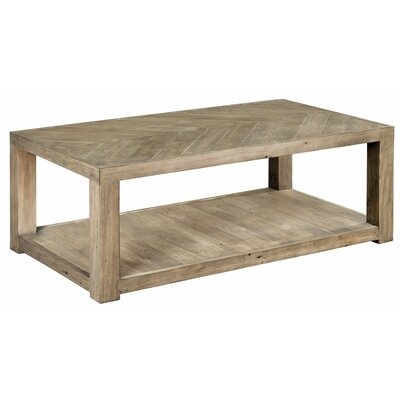 Wesley Solid Wood Floor Shelf Coffee Table - Image 0