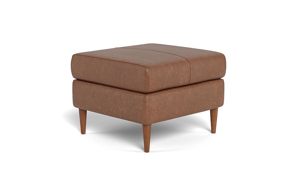 Asher Leather Ottoman  - Image 1