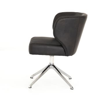Hartnell Swivel Desk Chair, Black - Image 4