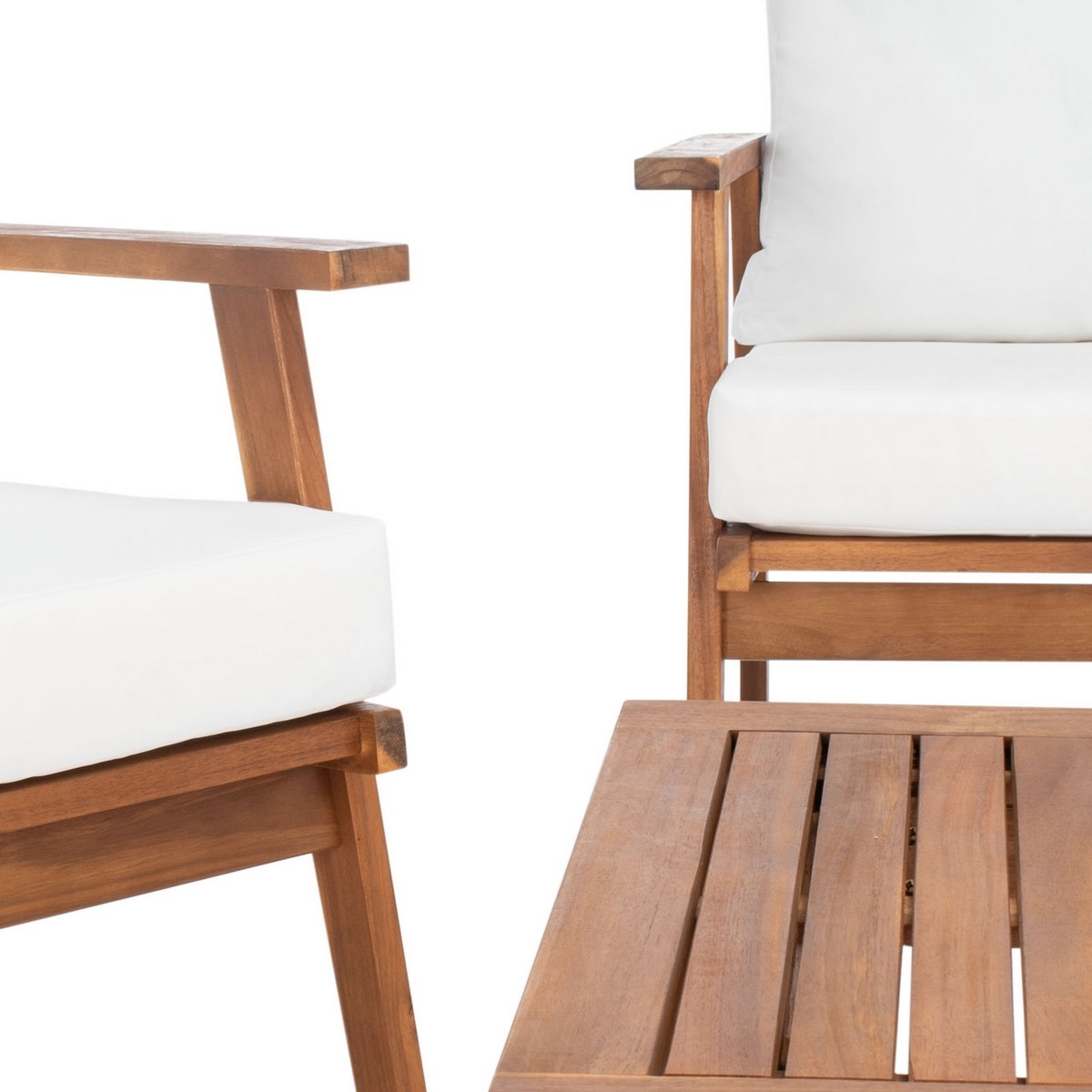 Castalia 4 Pc Outdoor Living Se - Natural/Beige - Safavieh - Image 3