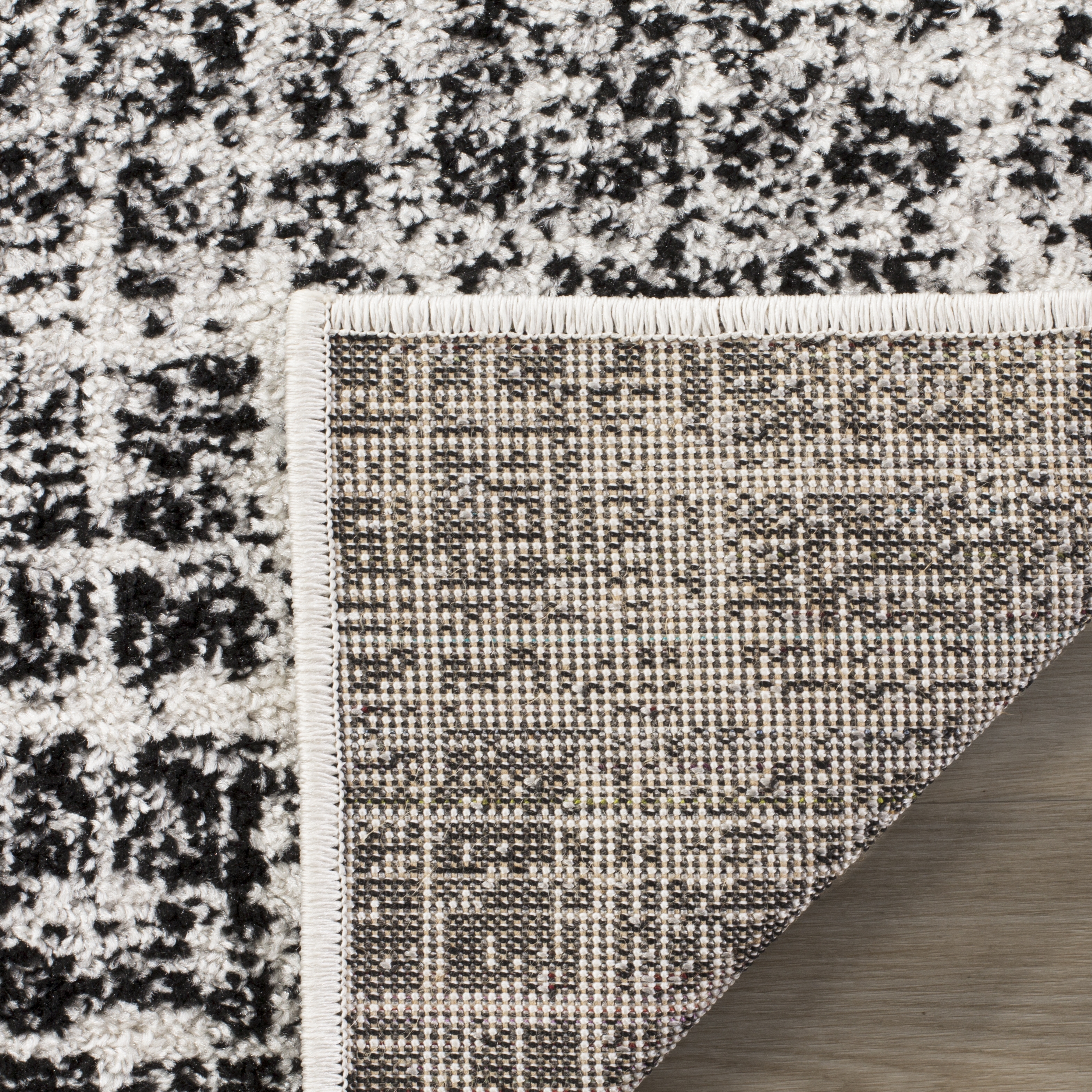 Arlo Home Woven Area Rug, ADR116B, Ivory/Black,  2' 6" X 6' - Image 2